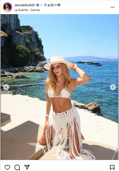 ダリア・ビロディドのインスタグラムから