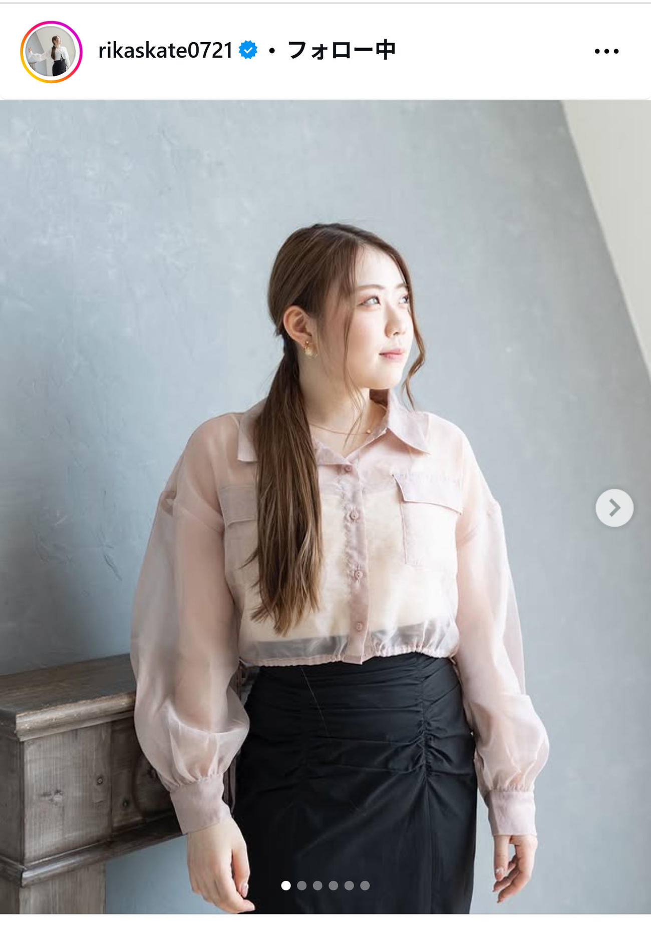 紀平梨花のインスタグラムから