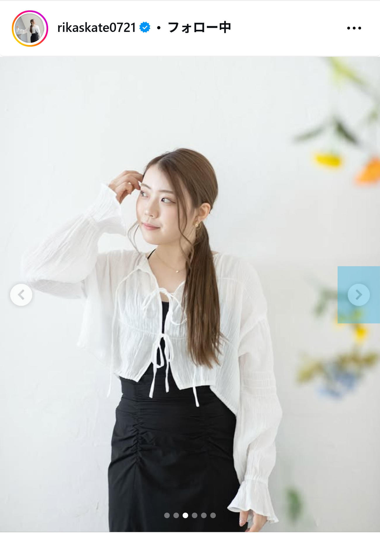 紀平梨花のインスタグラムから