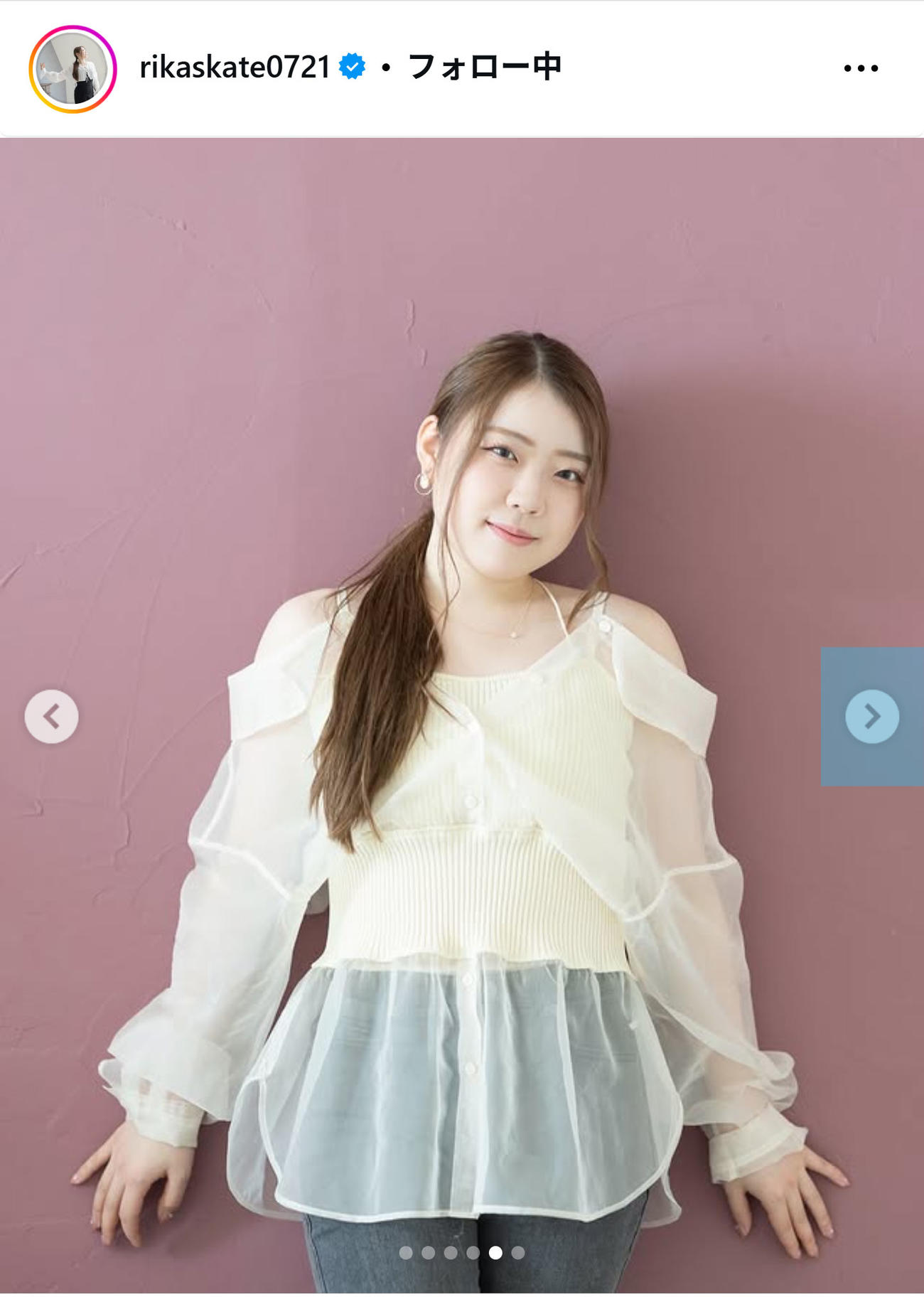 紀平梨花のインスタグラムから