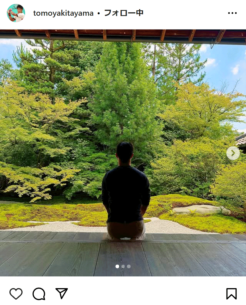 北山智也のインスタグラムから