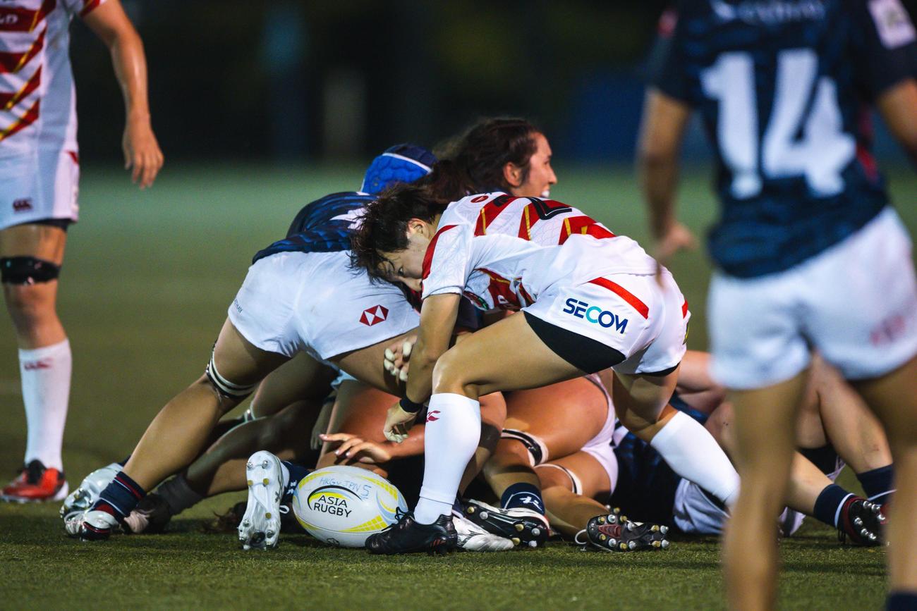 大西将太郎氏が注目選手に挙げた女子15人制日本代表SH阿部恵（C）JRFU
