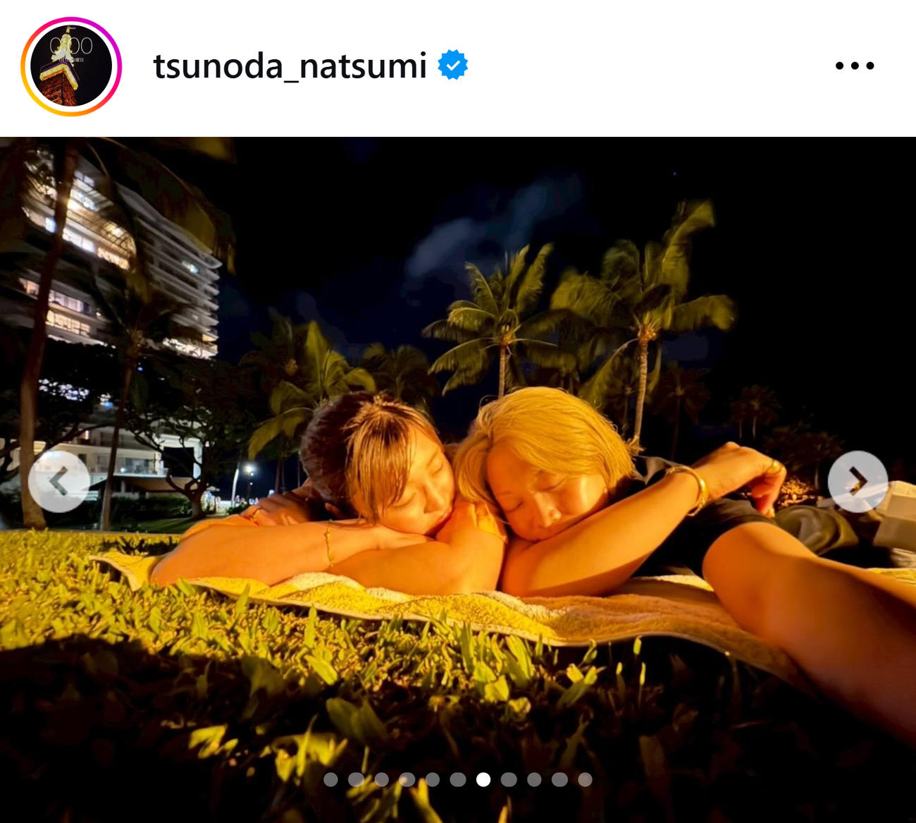 角田夏実のインスタグラムから