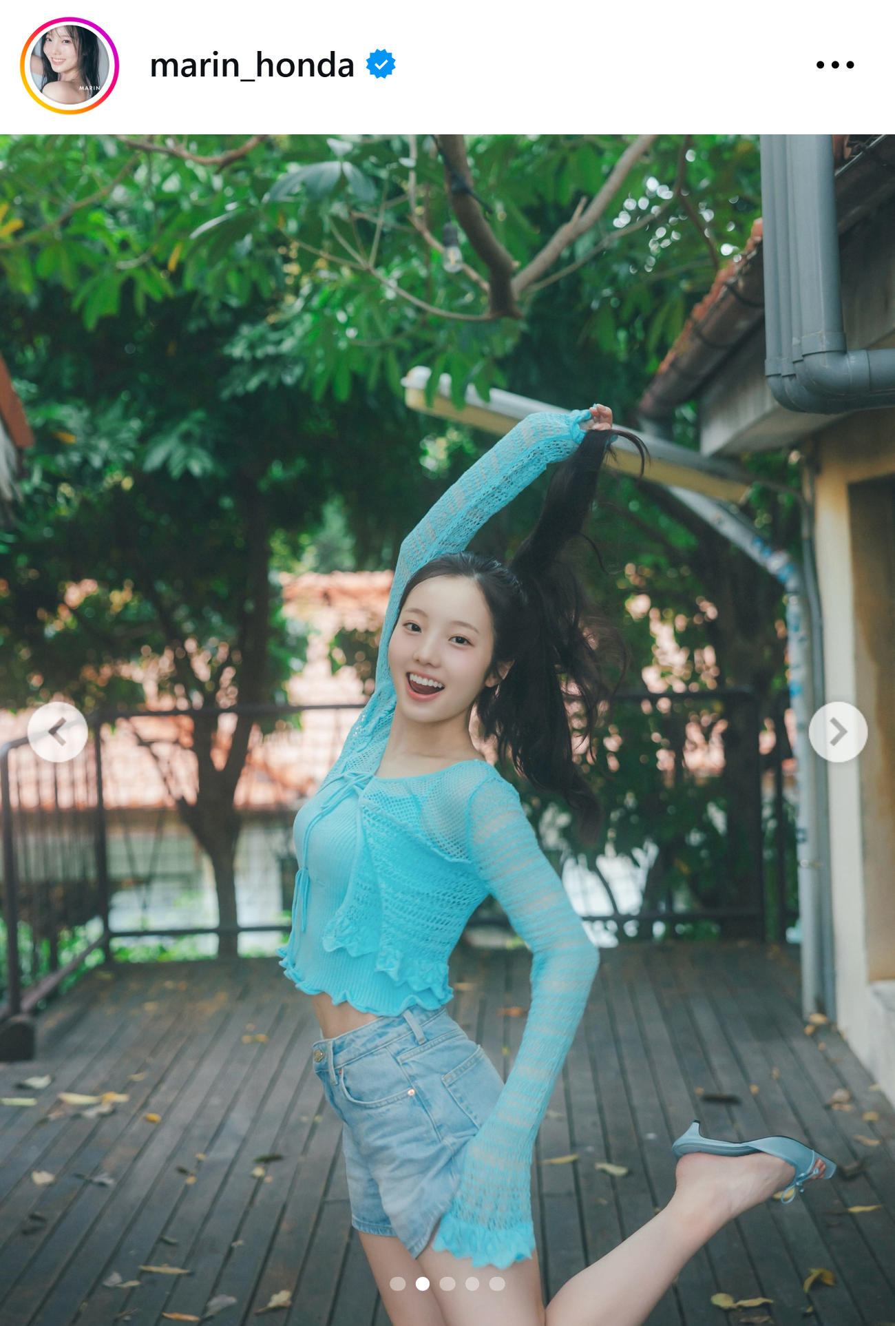 本田真凜さんのインスタグラムから