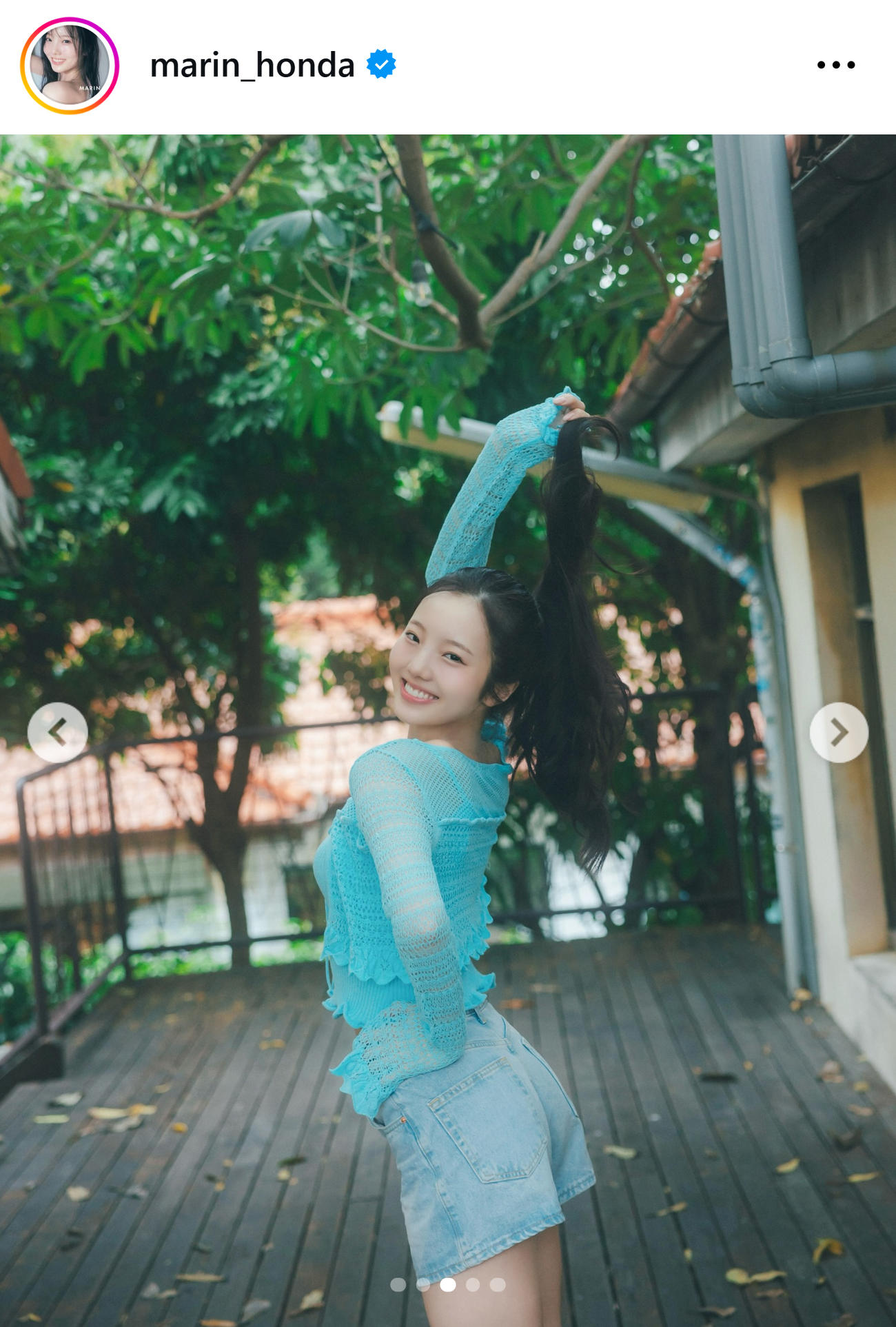 本田真凜さんのインスタグラムから