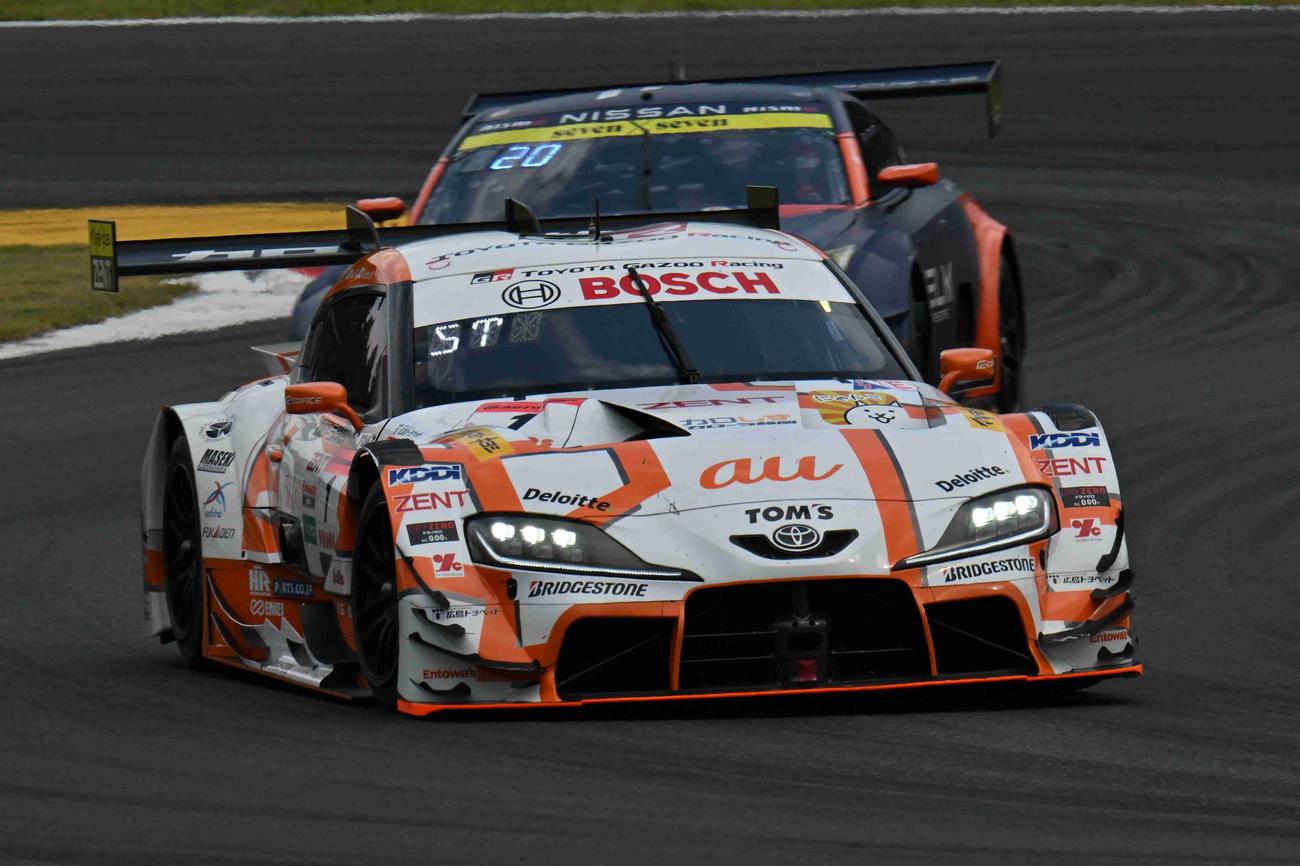 スーパーGT第4戦レース1のGT500クラスで優勝した坪井のマシン（GTA提供）