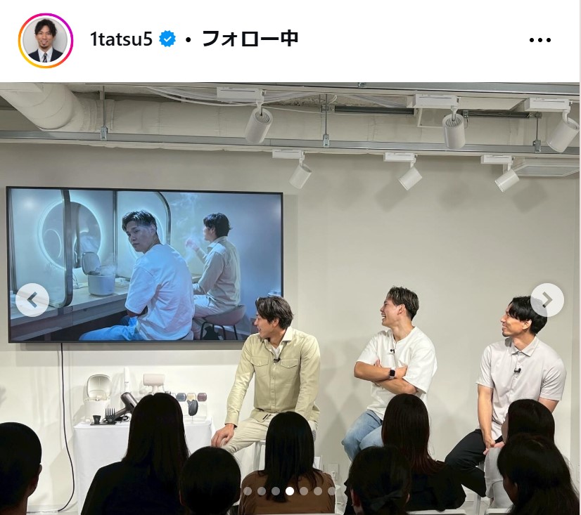 福澤達哉氏のインスタグラムから