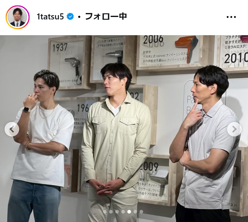 福澤達哉氏のインスタグラムから