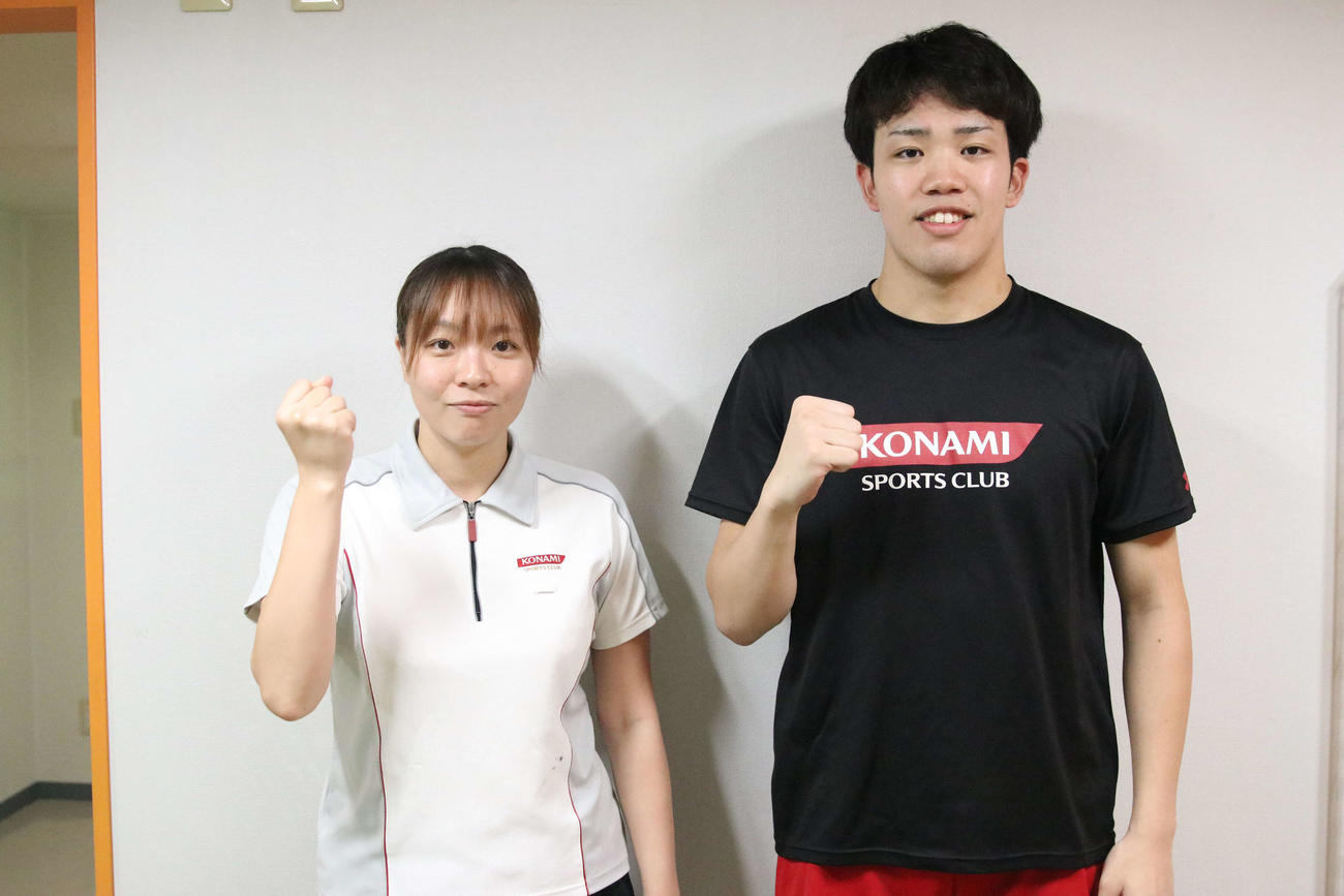 世界ジュニアでのメダル獲得へ意気込む黒田（右）と成田コーチ