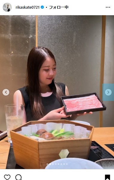 紀平梨花のインスタグラムから