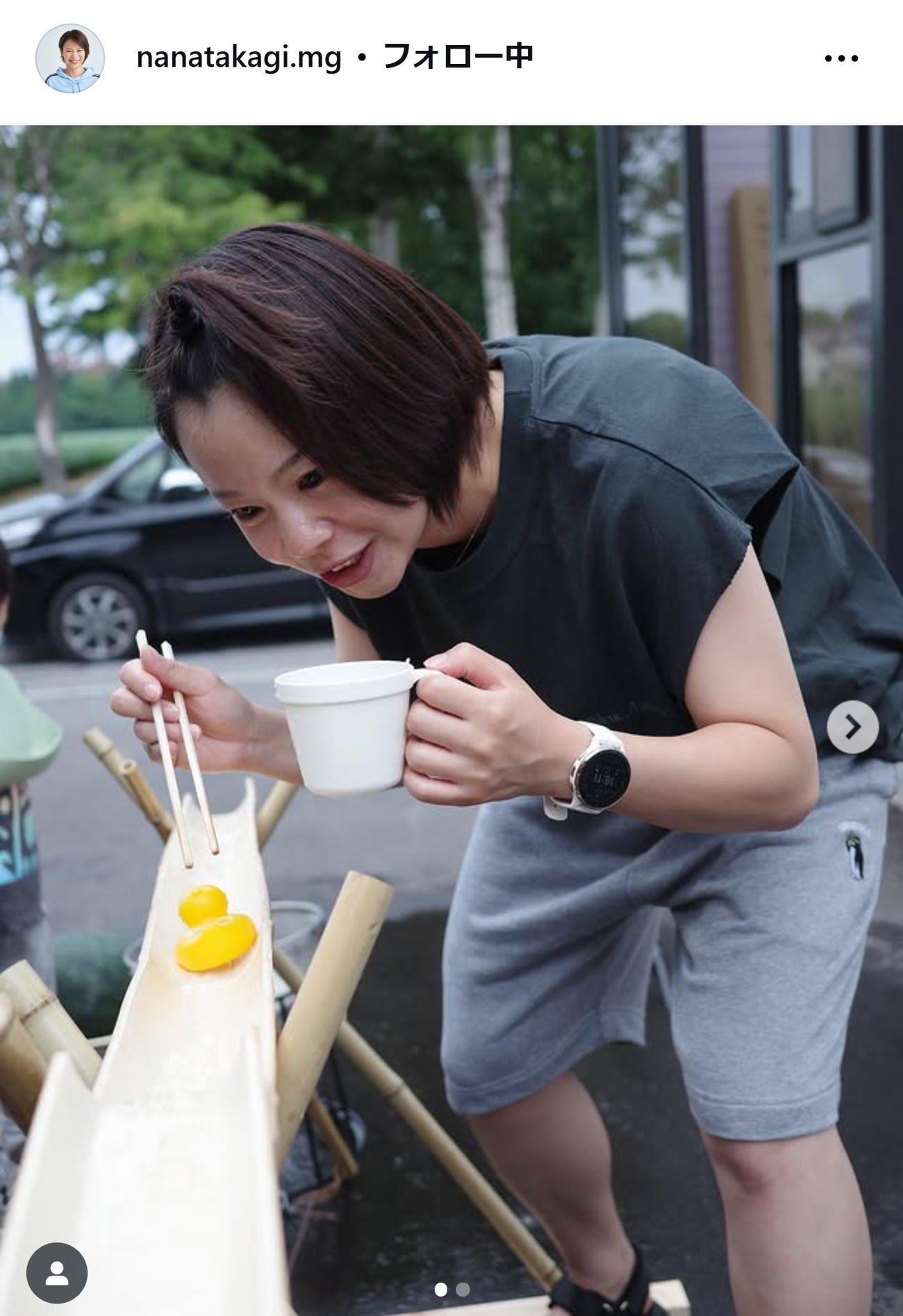 高木菜那のマネジャーインスタグラムから