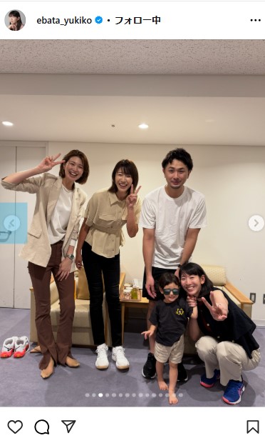 江畑幸子さんのインスタグラムから
