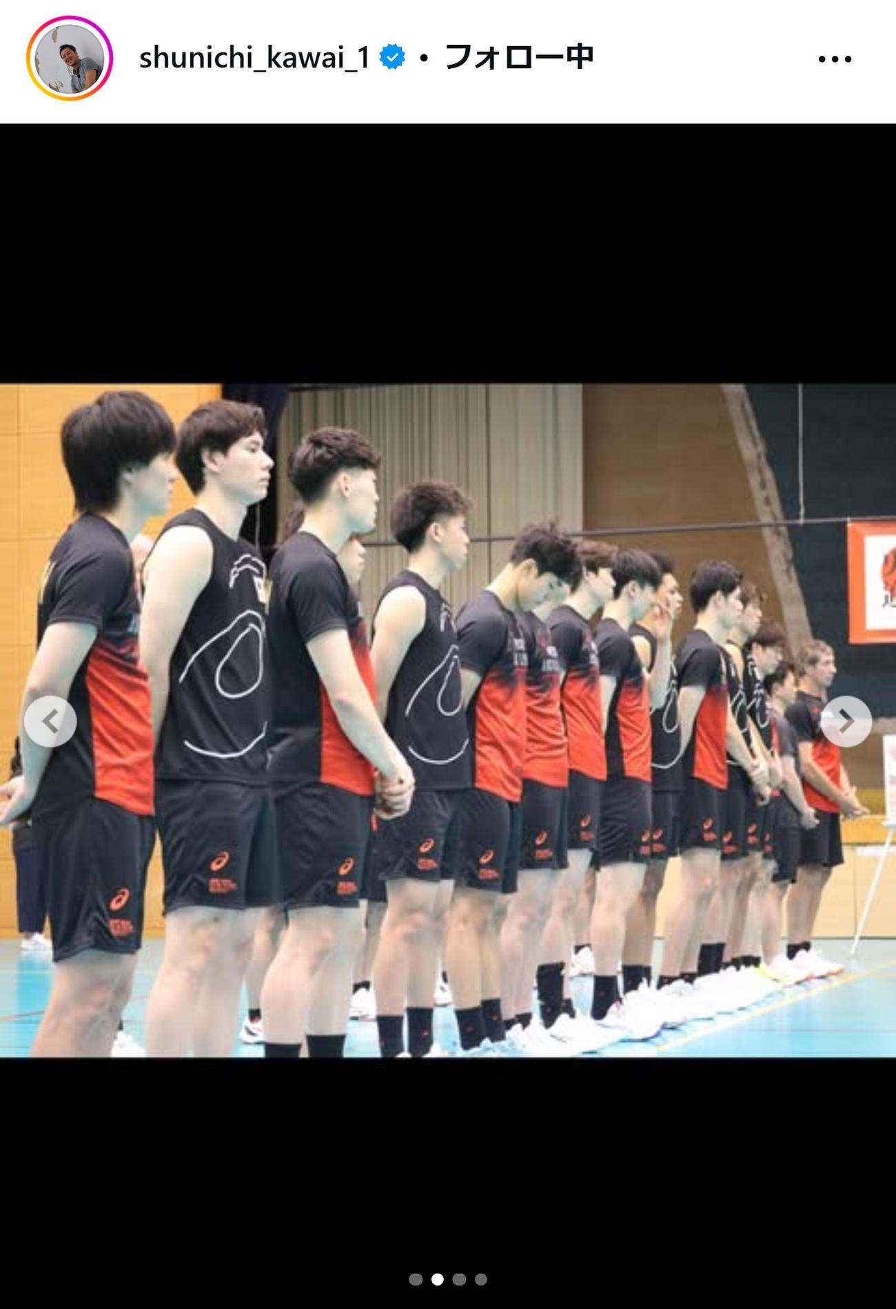 川合俊一会長のインスタグラムから