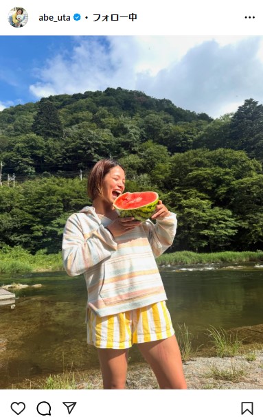 阿部詩のインスタグラムから