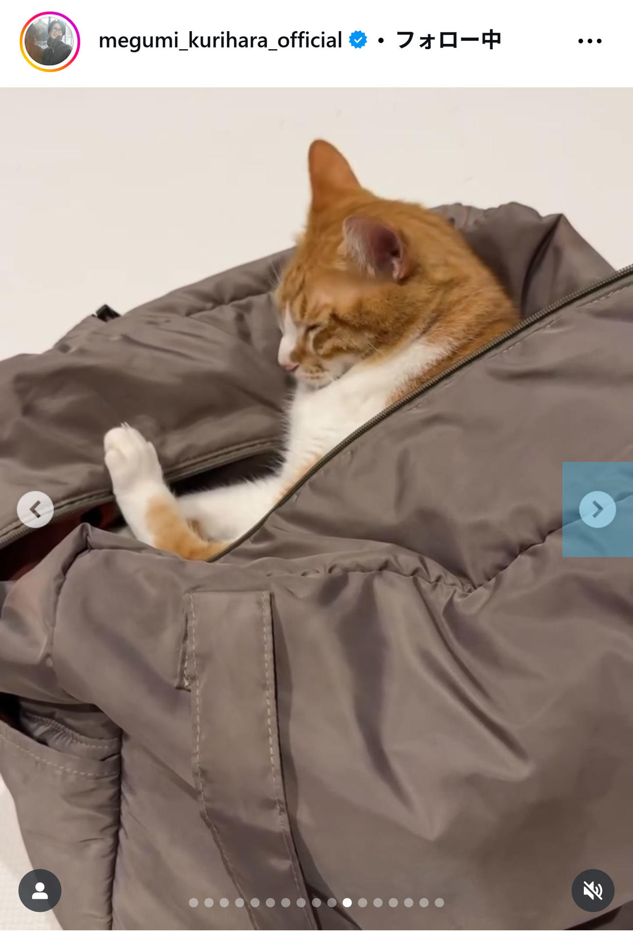 栗原恵さんのインスタグラムから