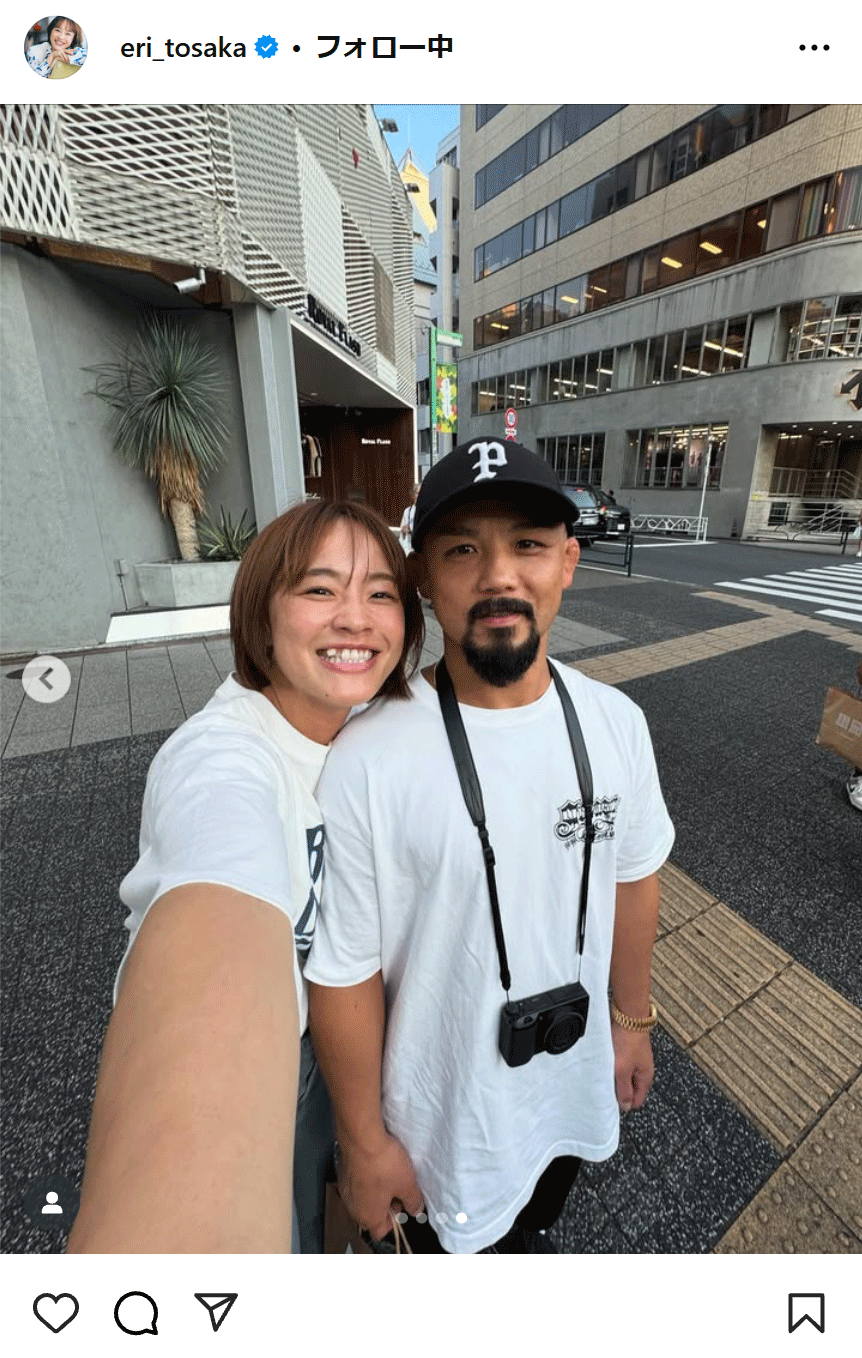 登坂絵莉さんのインスタグラムから