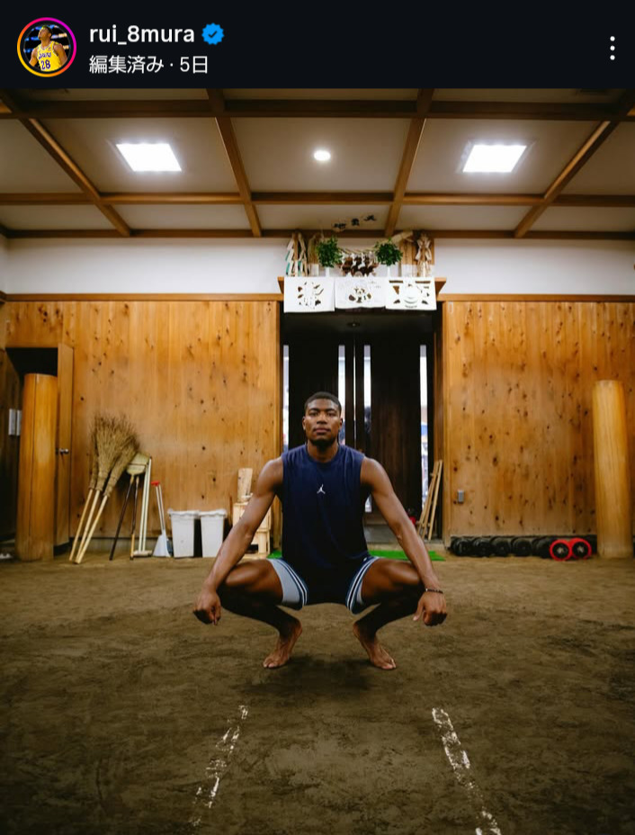 八村塁のインスタグラムから