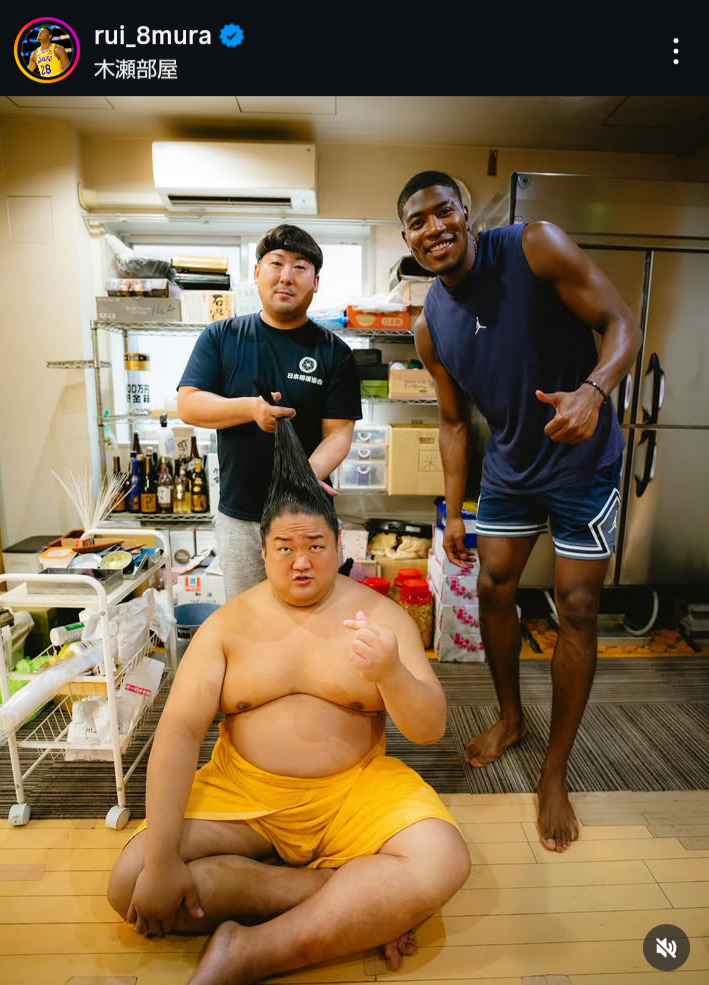 八村塁のインスタグラムから