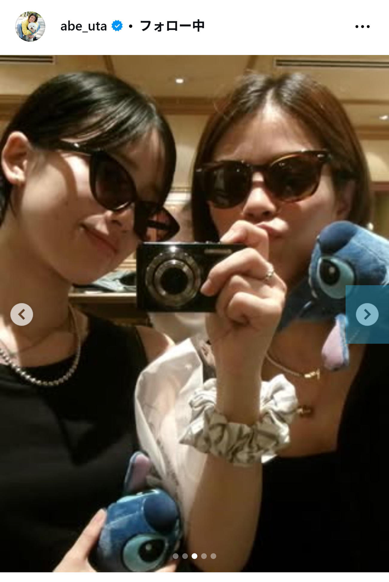阿部詩のインスタグラムから