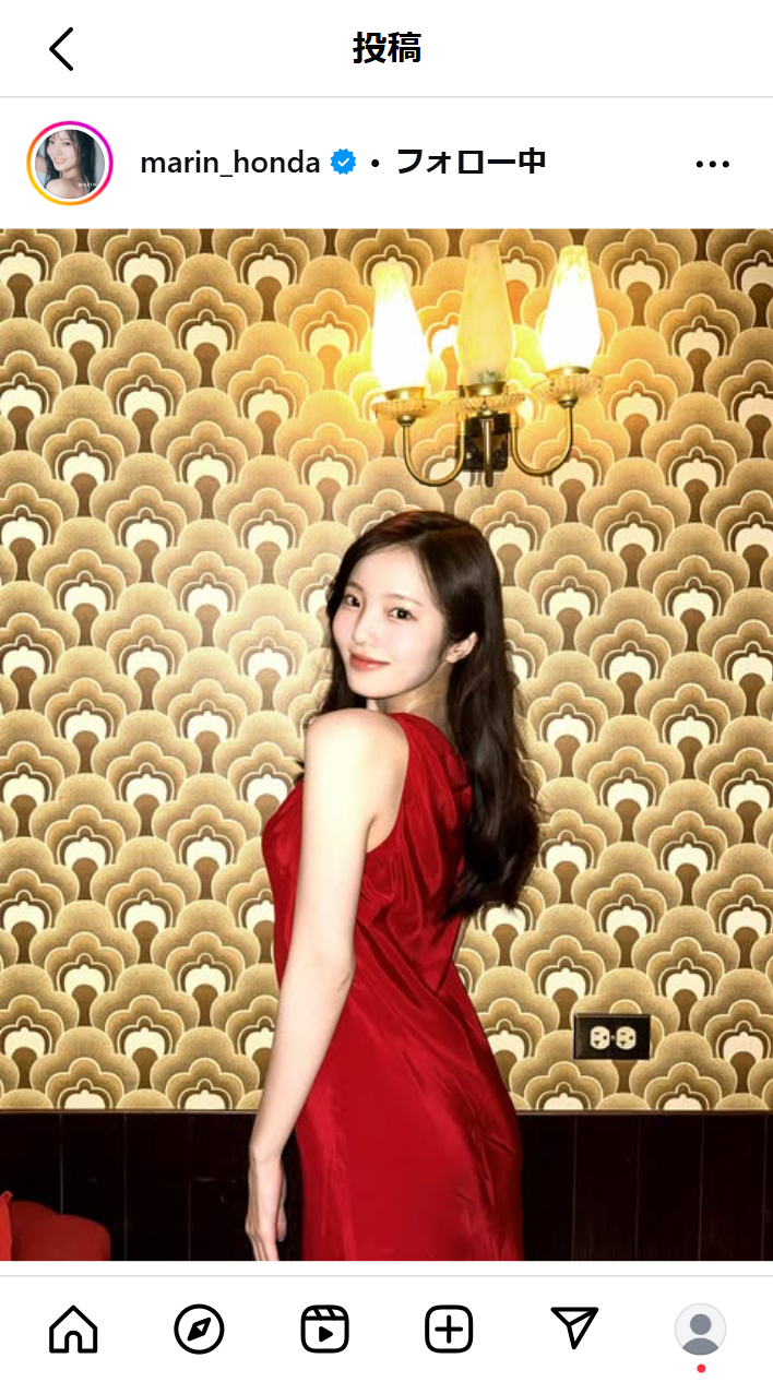 本田真凜さんのインスタグラムから