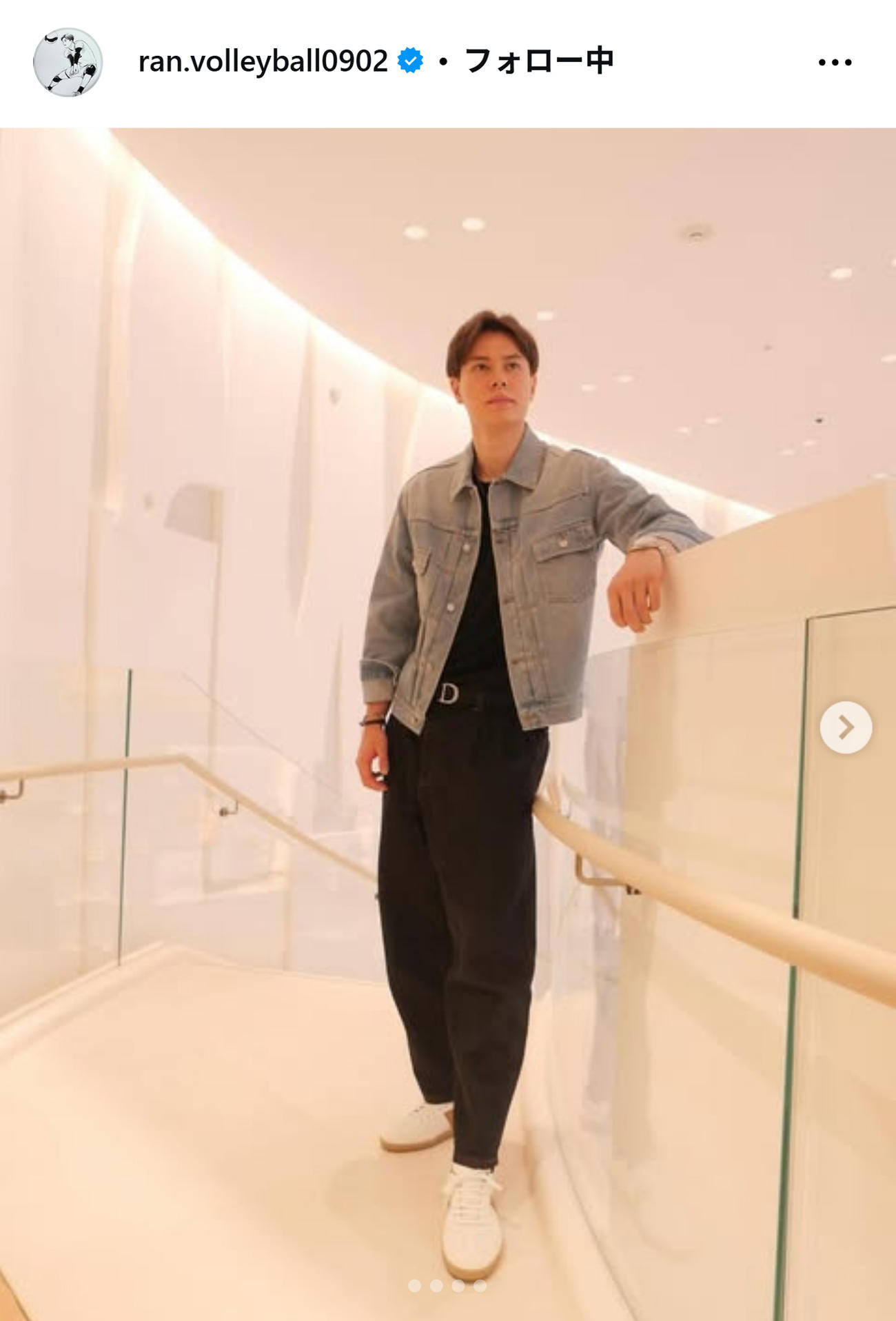 高橋藍のインスタグラムから