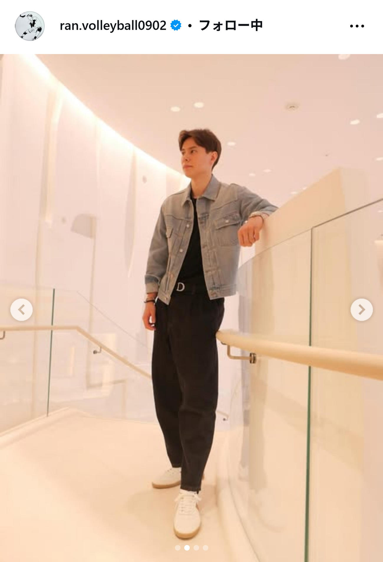 高橋藍のインスタグラムから