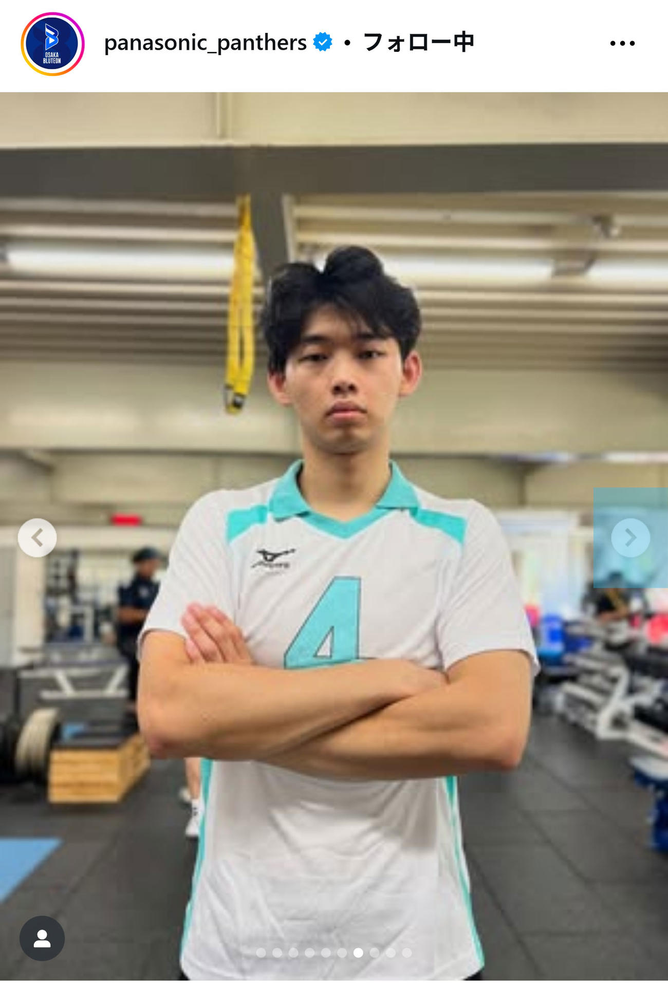 大阪ブルテオンの公式インスタグラムから