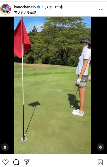狩野舞子さんのインスタグラムから