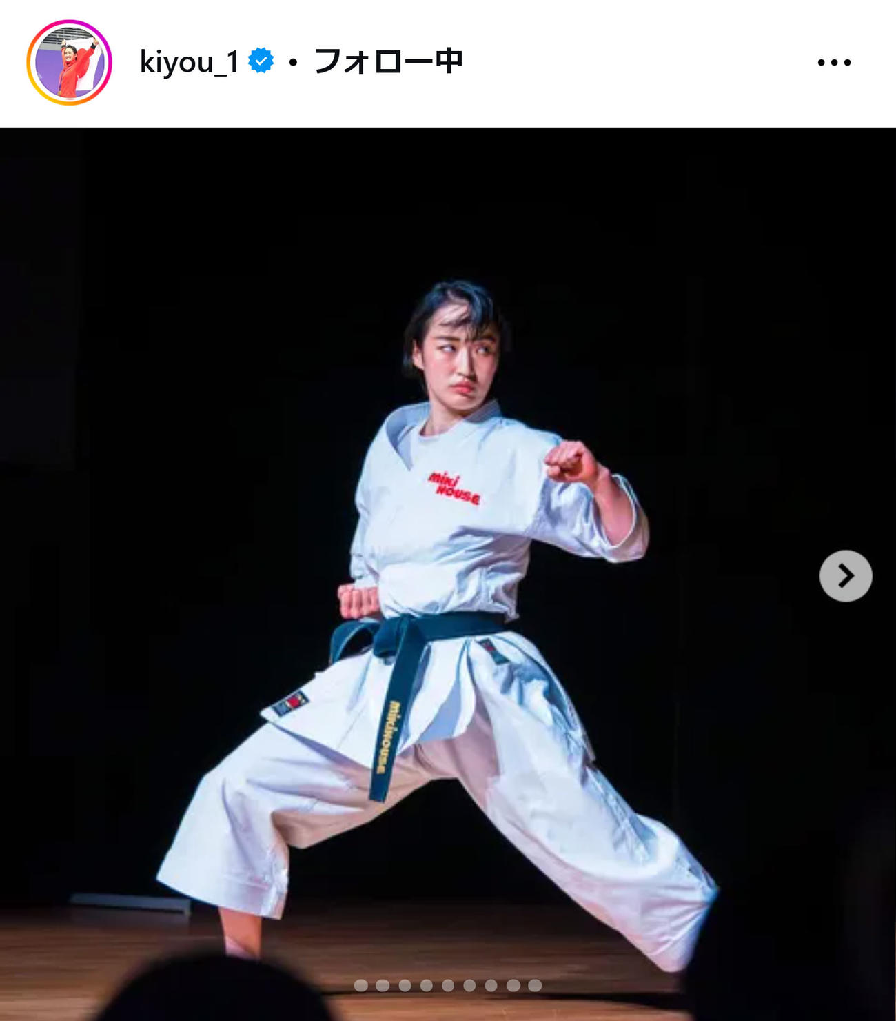 清水希容さんのインスタグラムから