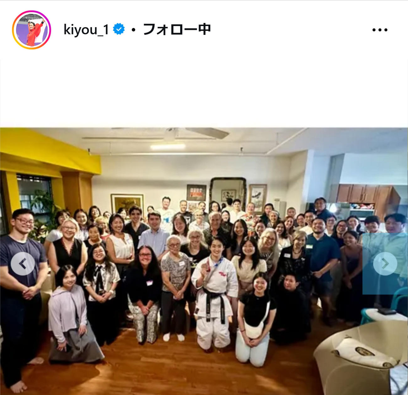清水希容さんのインスタグラムから