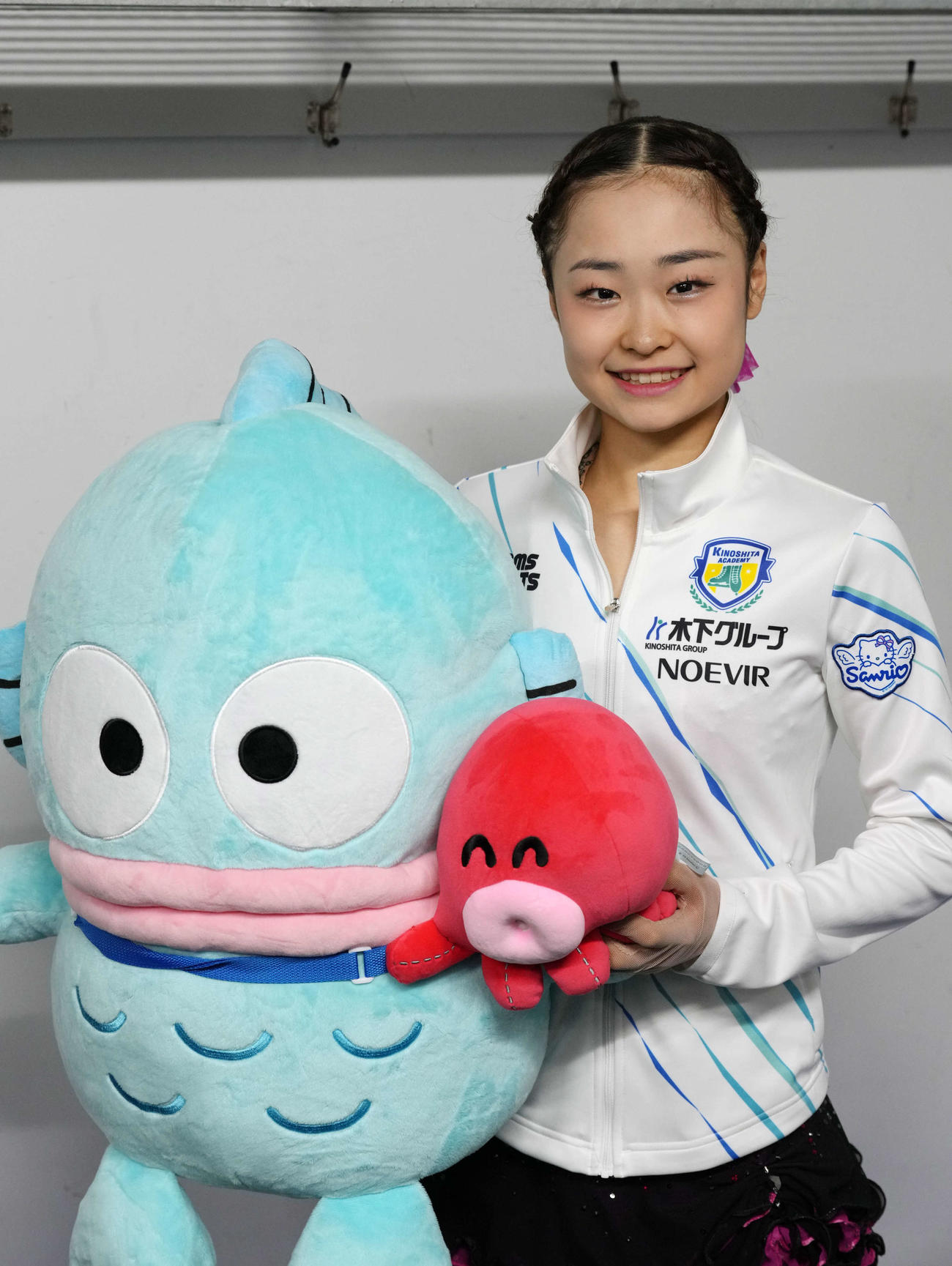 2025東京夏期フィギュアスケート競技会　女子SP　演技後、取材に応じる島田（撮影・小島史椰）