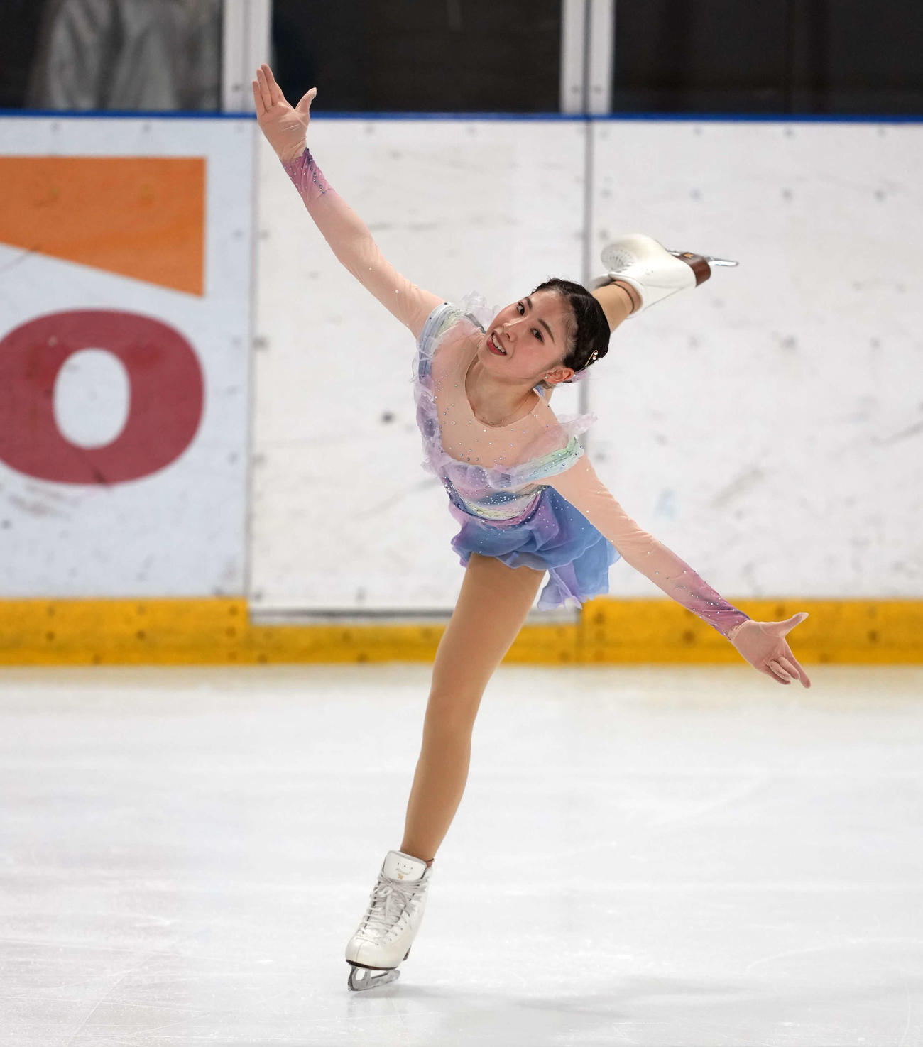 シニア女子SP　演技する住吉（撮影・小島史椰）