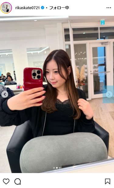 紀平梨花のインスタグラムから