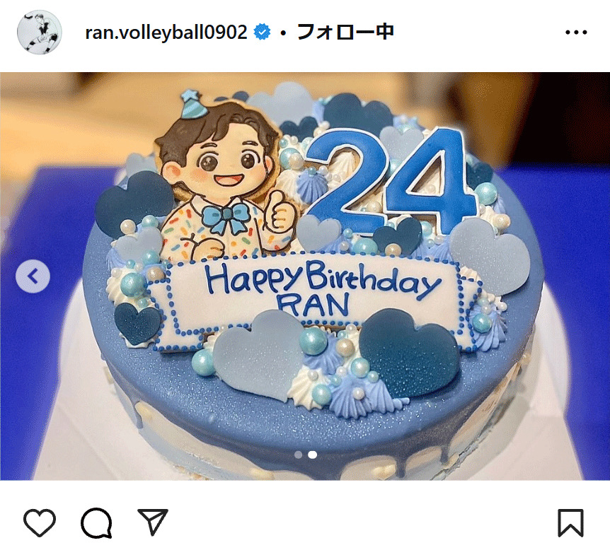 高橋藍のインスタグラムから