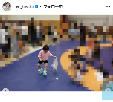 登坂絵莉さんのインスタグラムから