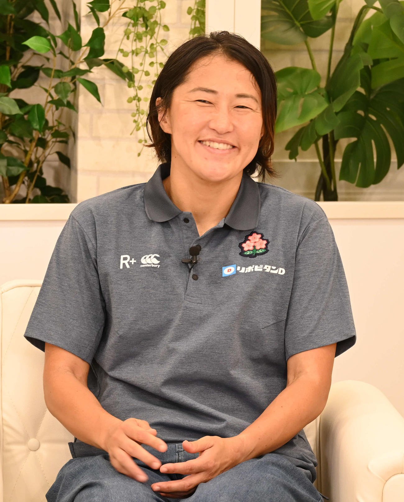 7人制ラグビー女子日本代表の中村知春（撮影・飯岡大暉）