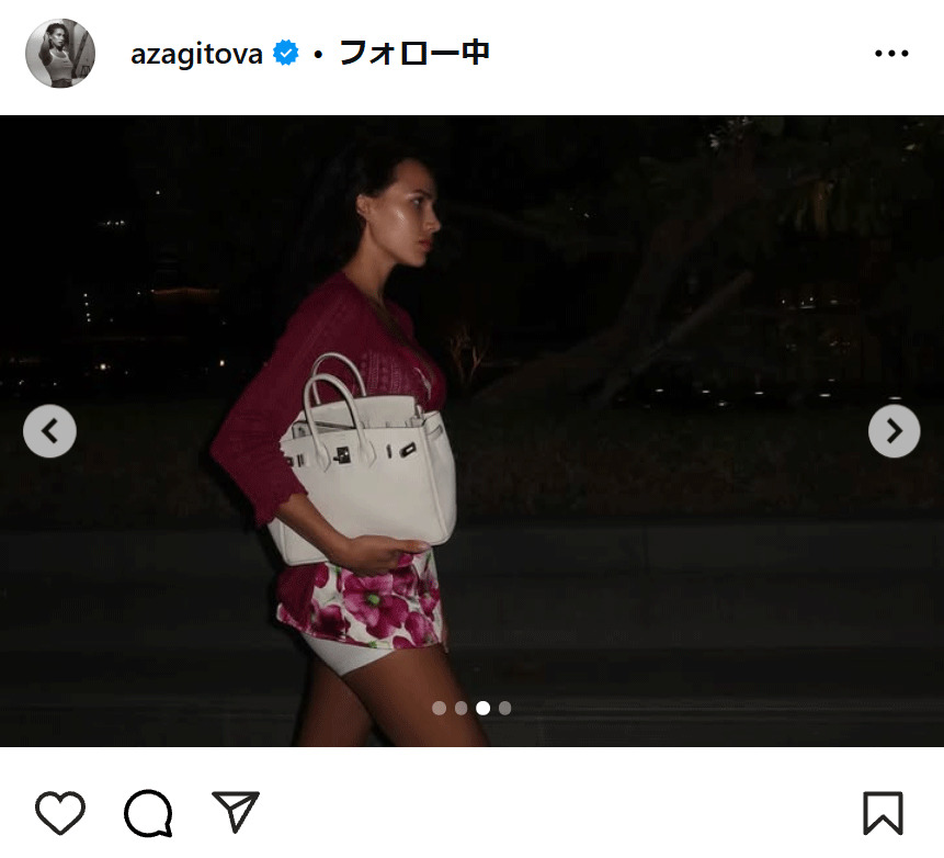 ザギトワのインスタグラムから