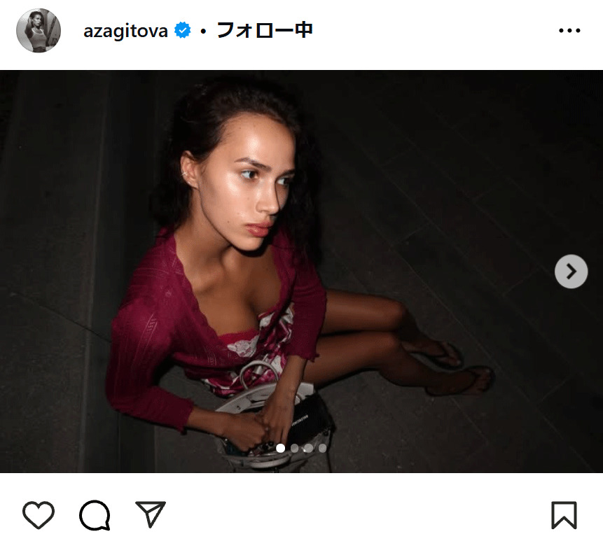 ザギトワのインスタグラムから
