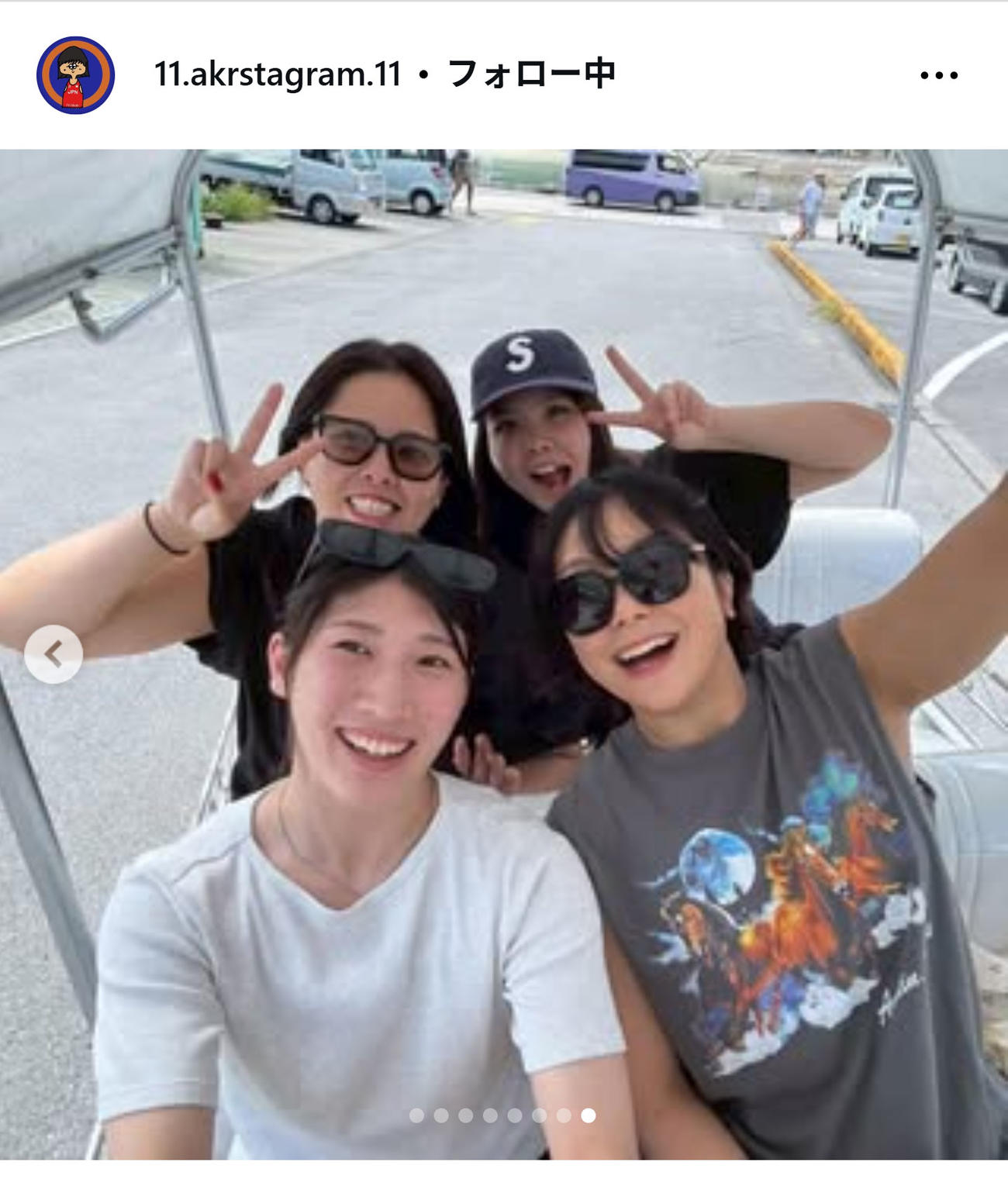座間味島での夏休みを満喫した藤波朱理（インスタグラムから）