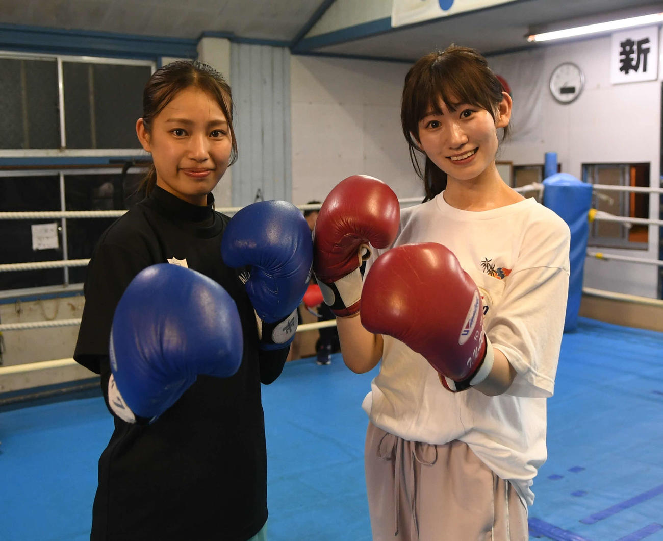 国スポに初出場する水落さん（左）。応援しています！