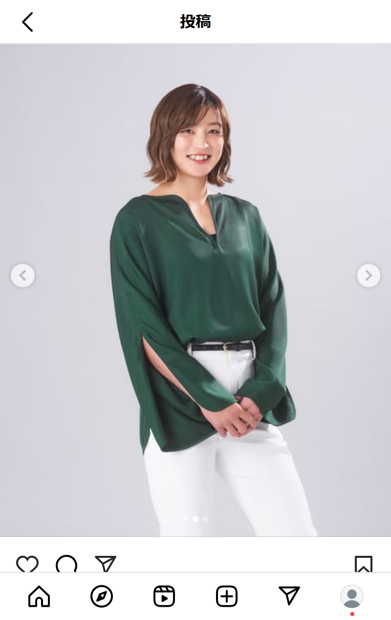 角田夏実のインスタグラムから