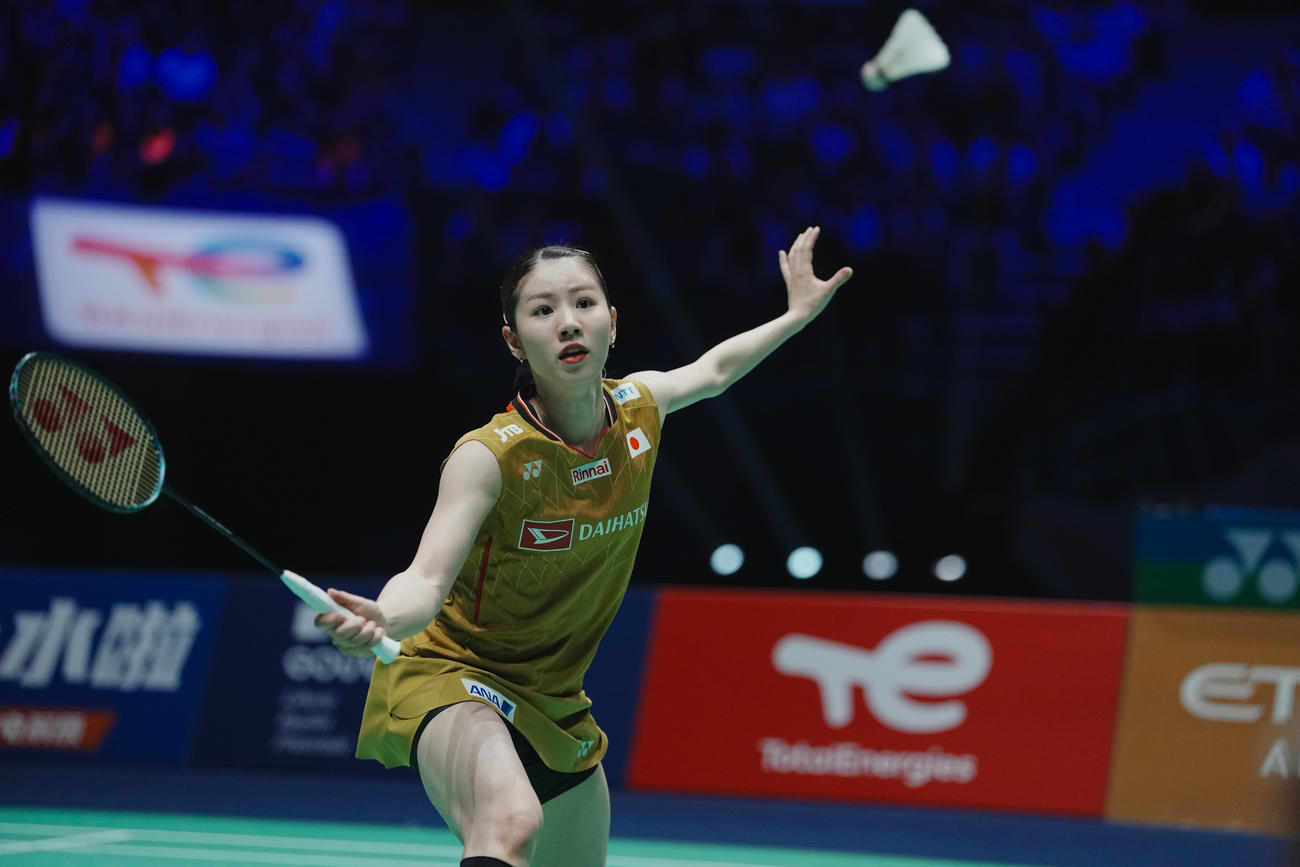 世界選手権女子ダブルスで銅メダルを獲得した志田千陽（提供：日本バドミントン協会）