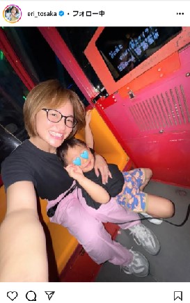 登坂絵莉さんのインスタグラムから