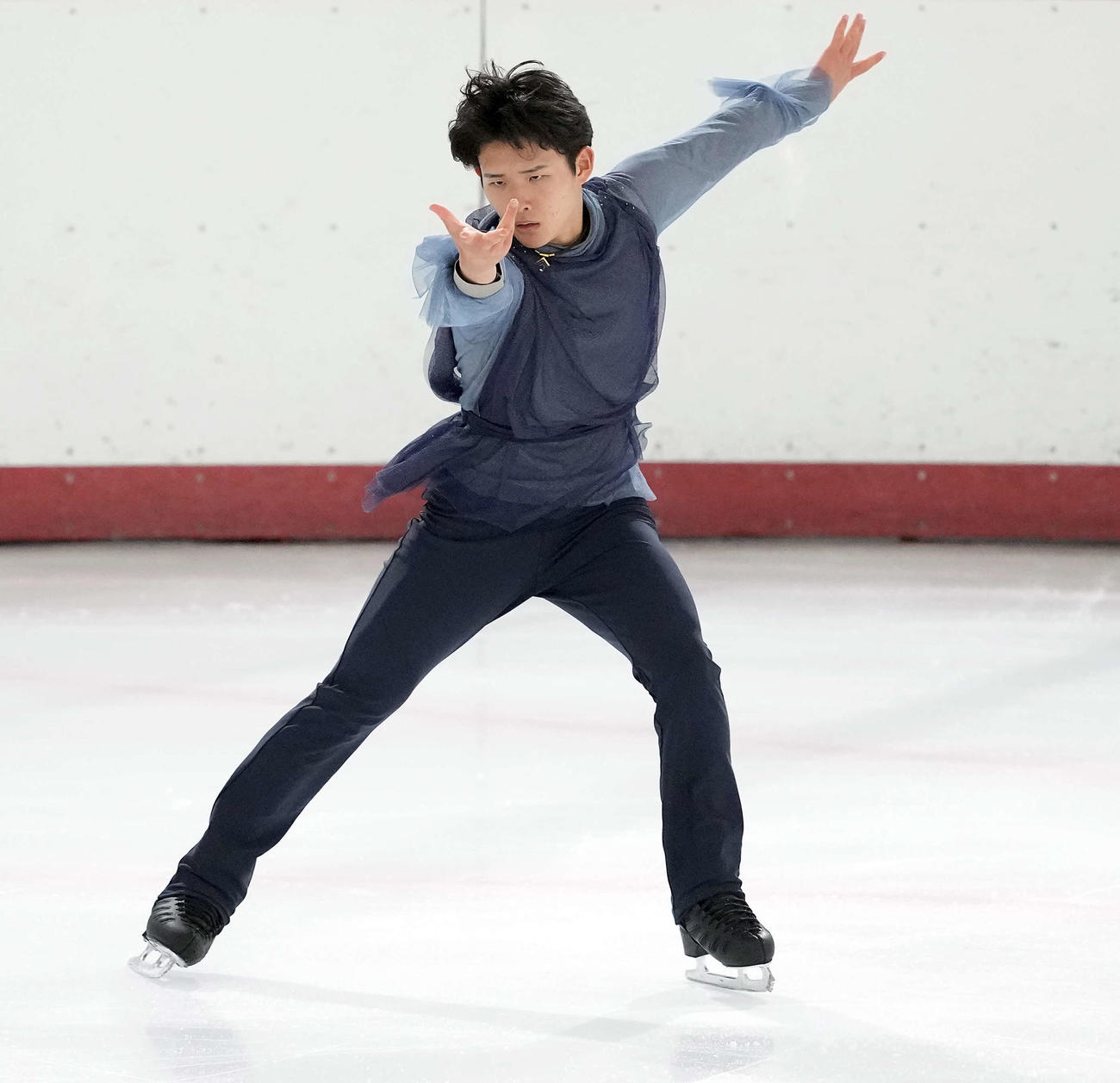 ジュニア男子　優勝を飾った周藤（撮影・たえ見朱実）