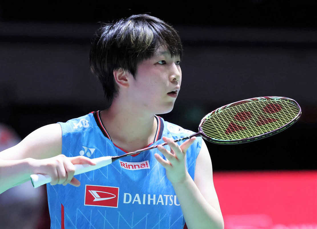 バドミントン女子シングルスの山口茜（2025年7月撮影）