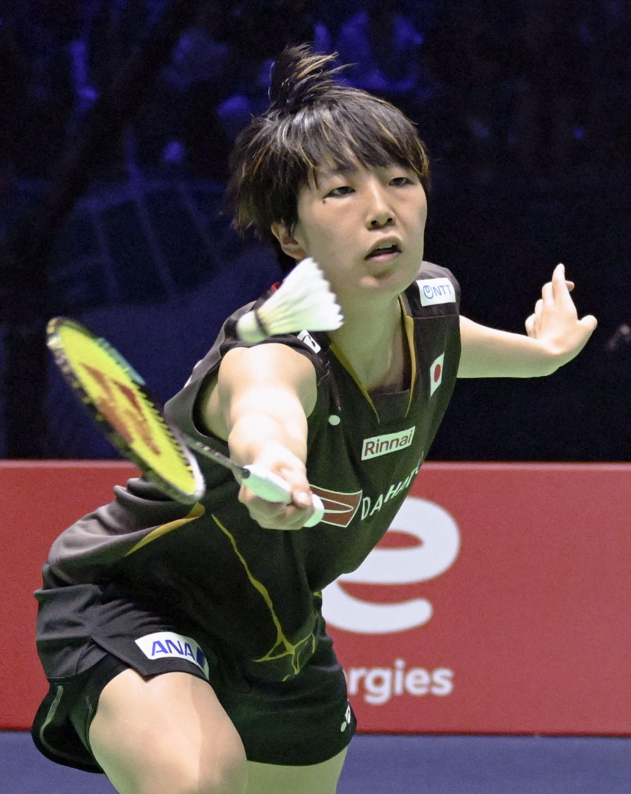 女子シングルス決勝　中国の陳雨菲と対戦する山口茜＝パリ（共同）