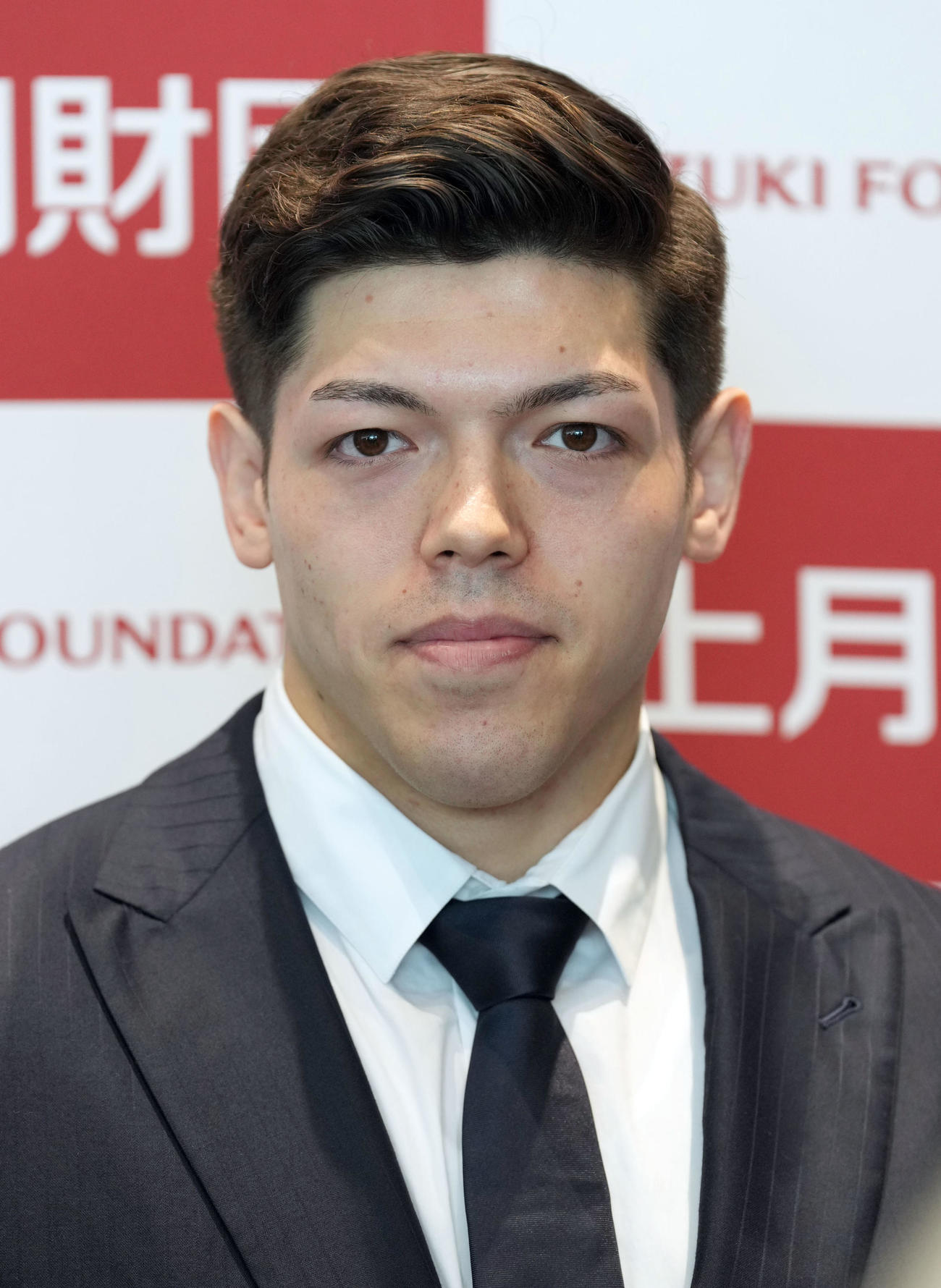 2025年度「上月スポーツ賞」を受賞した柔道の村尾三四郎（撮影・たえ見朱実）