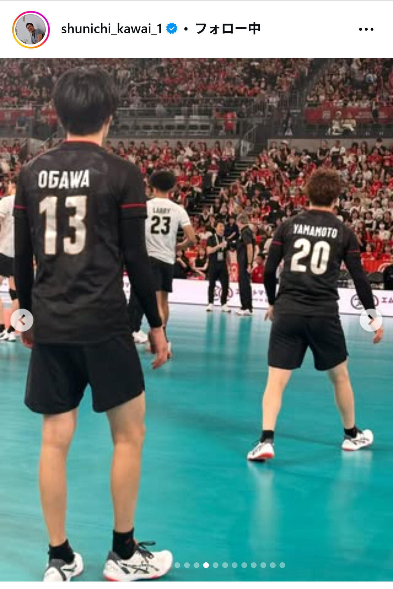 川合俊一会長のインスタグラムから