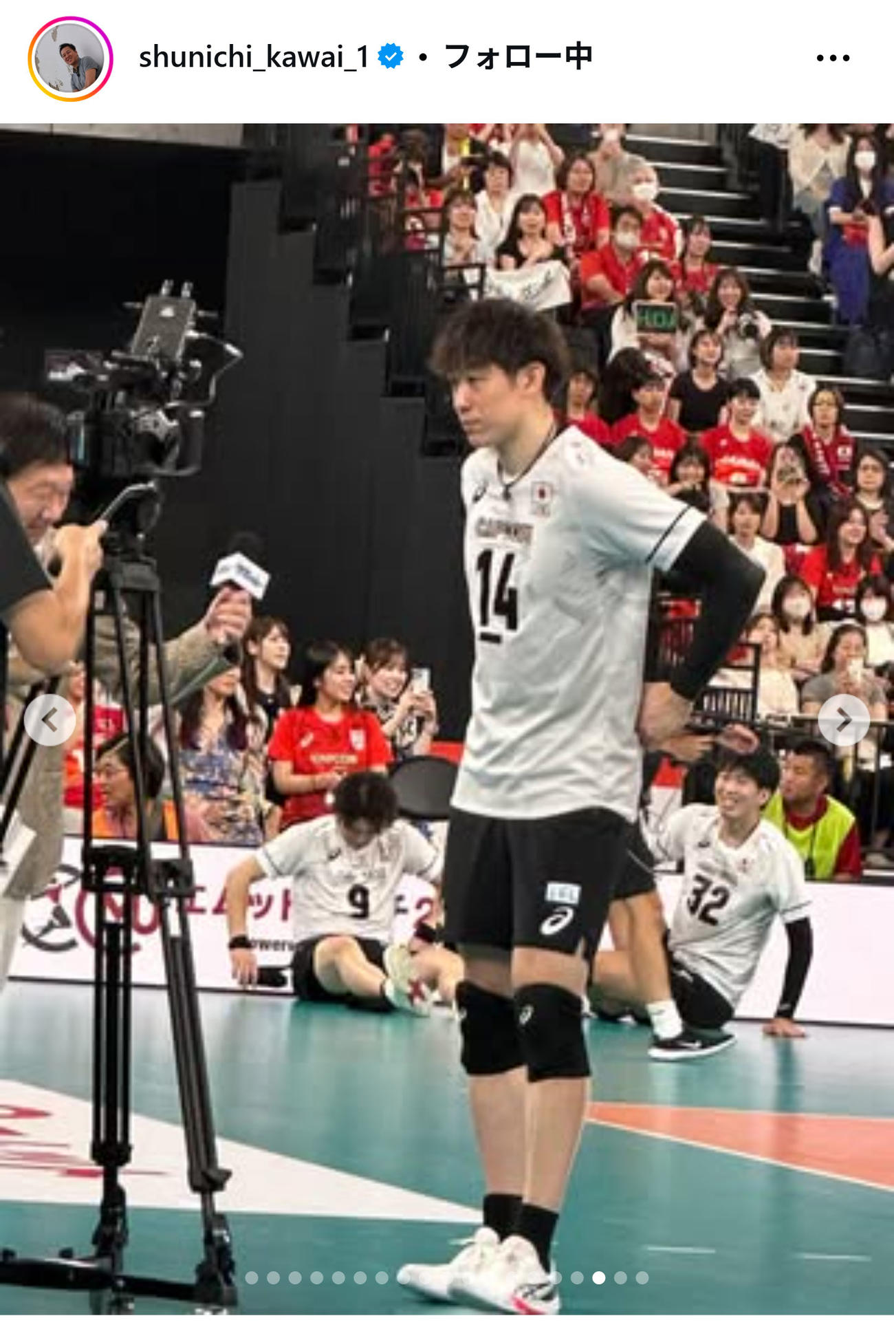 川合俊一会長のインスタグラムから