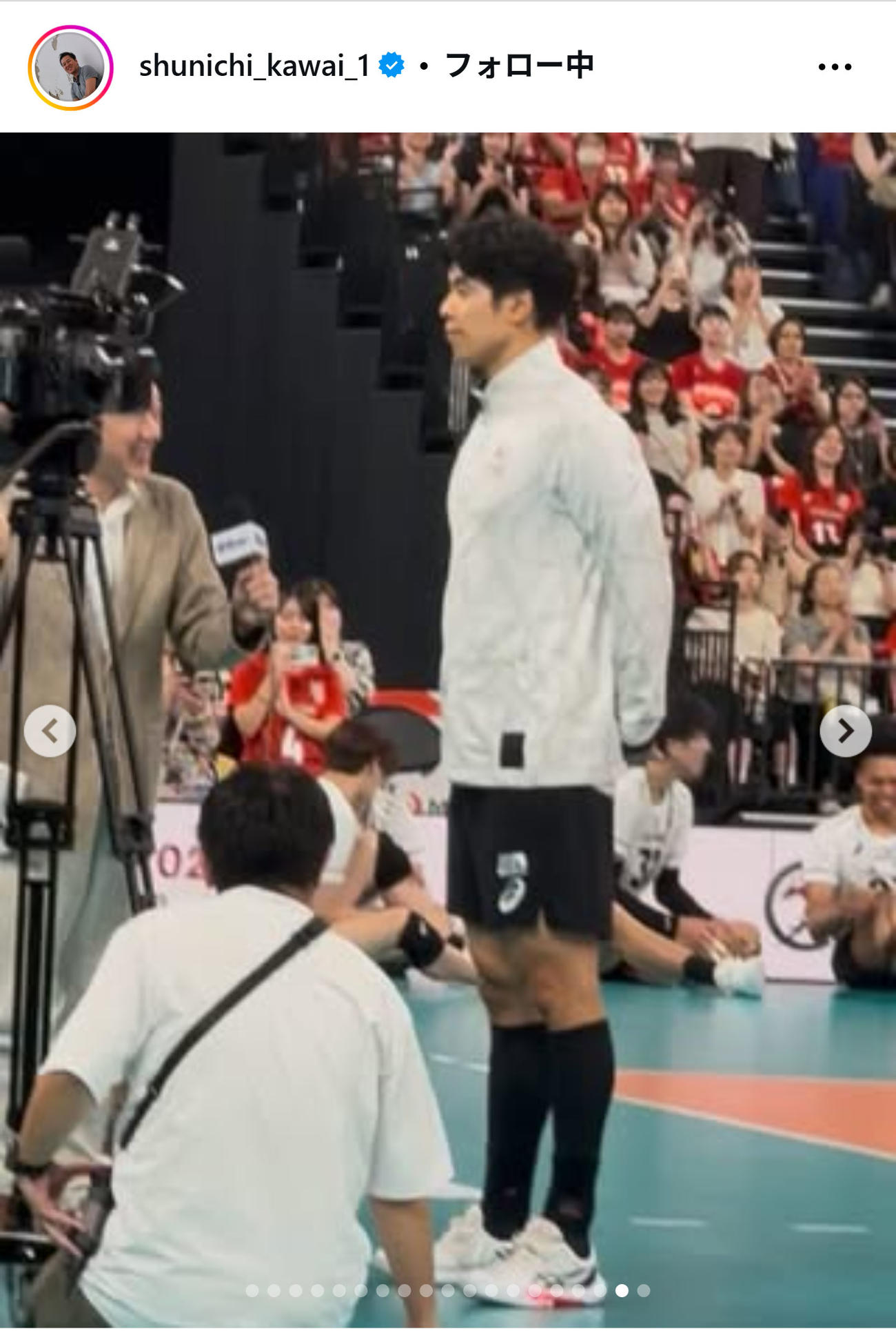 川合俊一会長のインスタグラムから